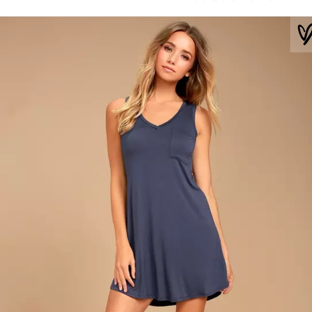 Lulu's blue tank top dress